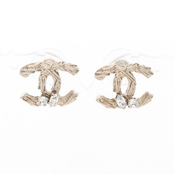 Pre Loved chanel Women Gold Earrings - Picture 1 of 6